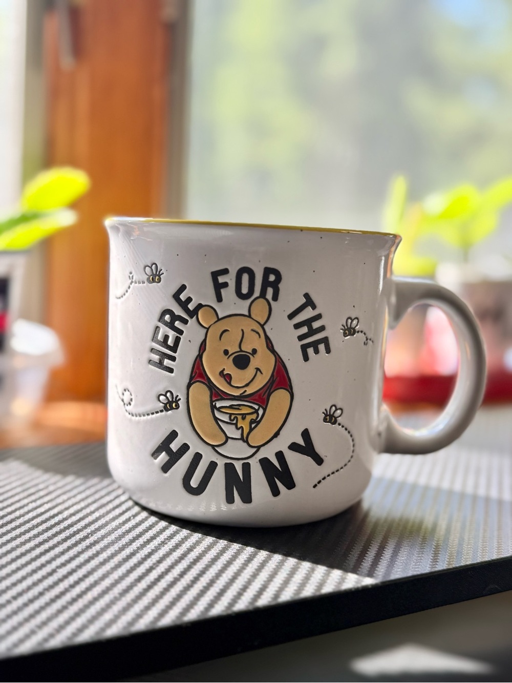Disney Winnie the Pooh "Here for the Hunny" Ceramic Mug - White